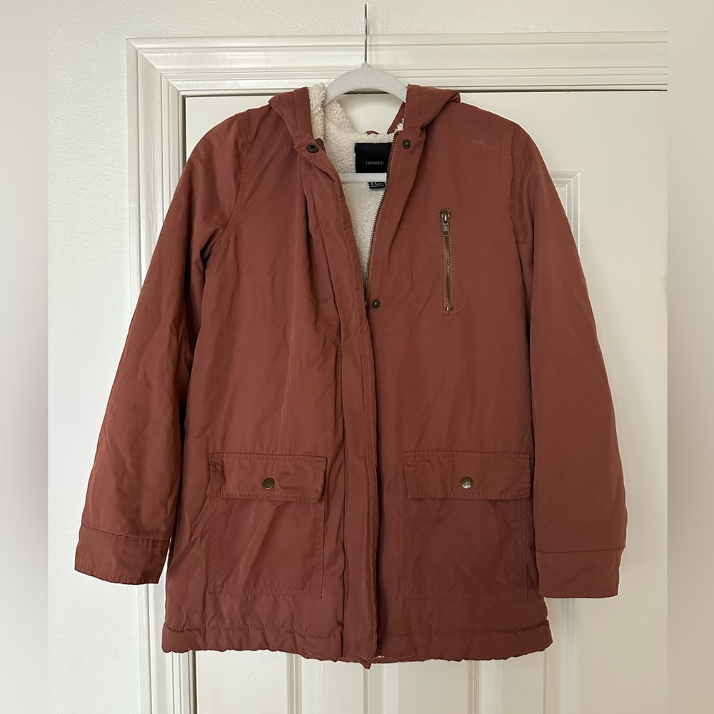 Forever 21 Fleece Lined Coat